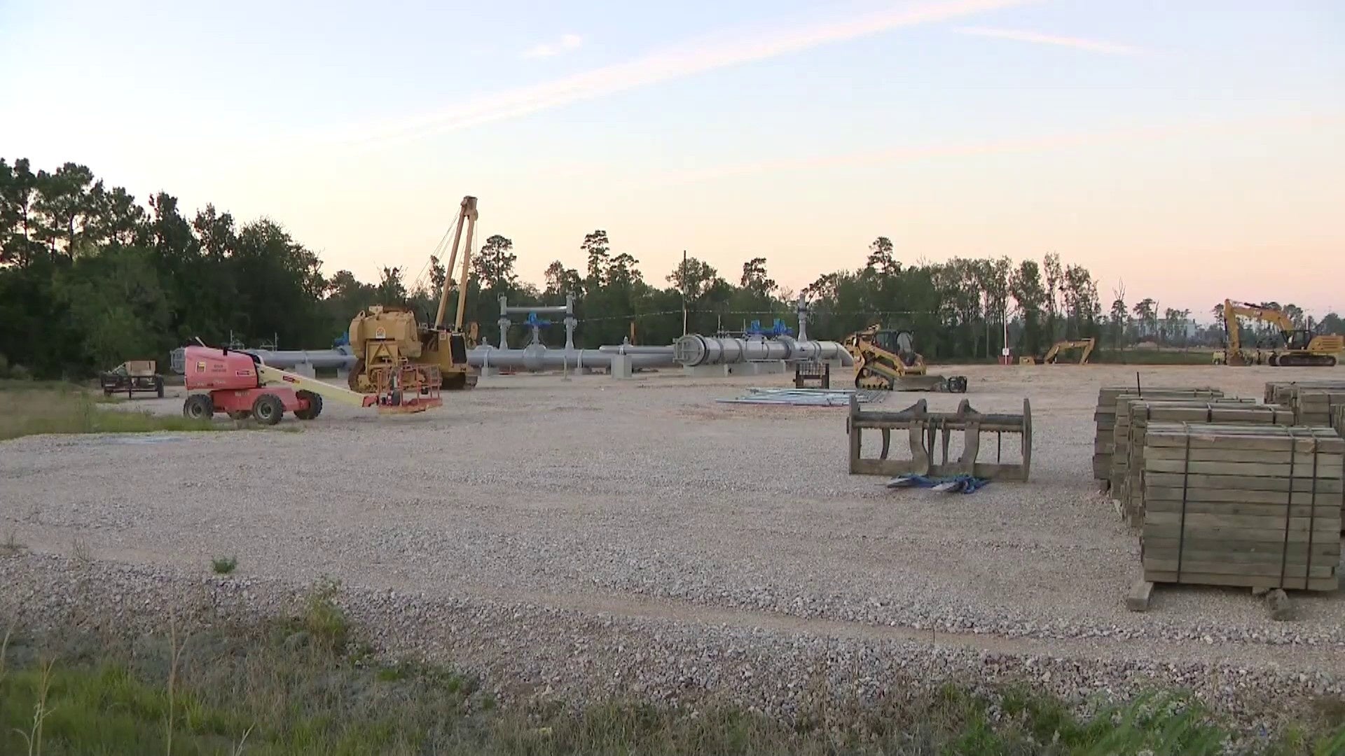 ‘Tears of joy’: Crews begin clearing site of proposed Blackfin compressor station next to Conroe family business