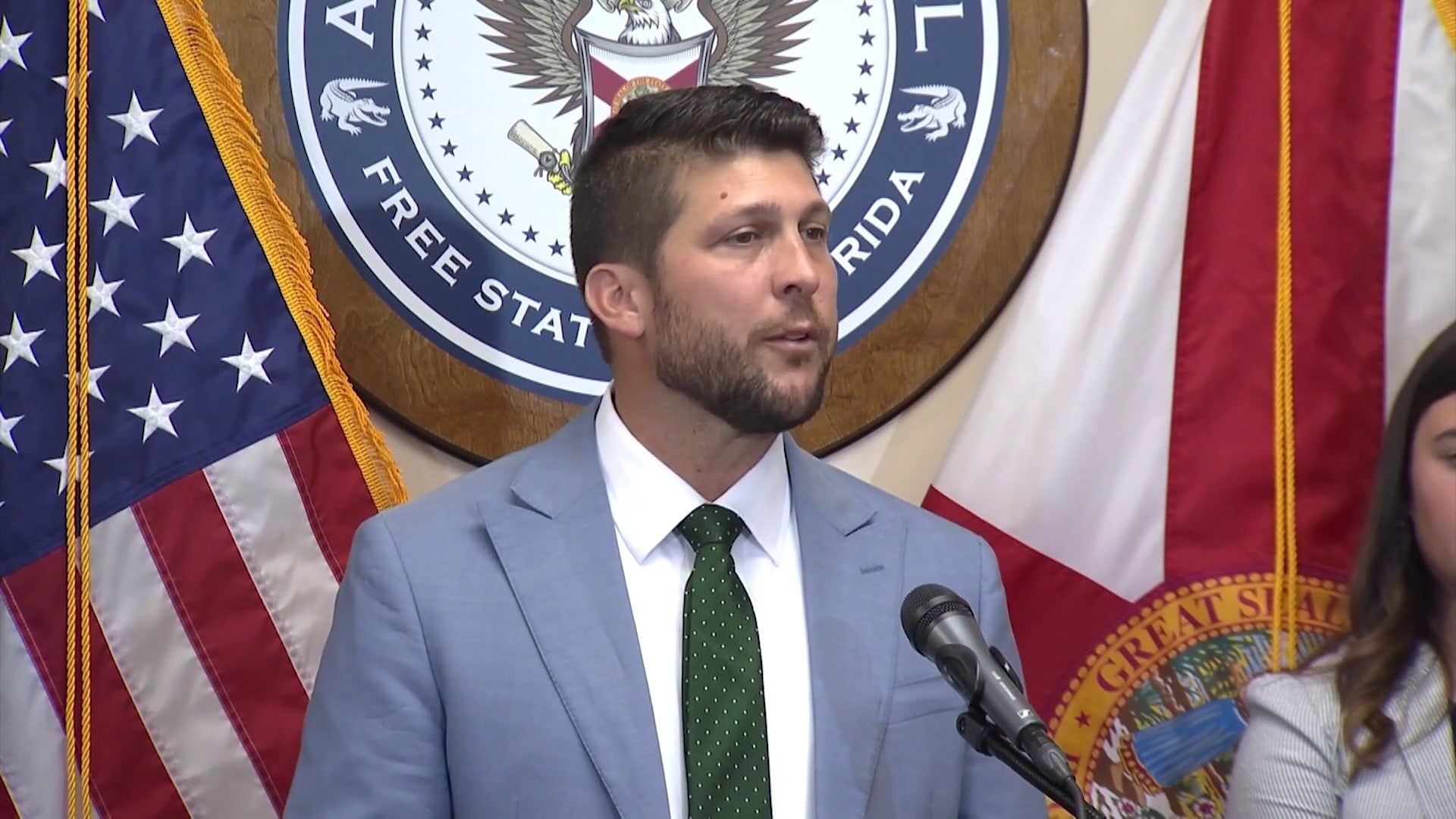 Florida AG James Uthmeier holds Orlando news conference on ‘protecting women’s sports’