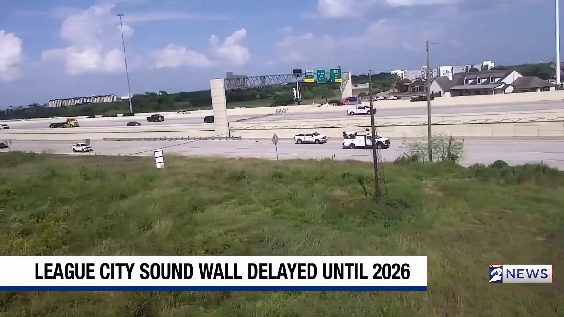 Residents of League City neighborhood along I-45 describe sleepless nights, noisy days as they wait for sound wall