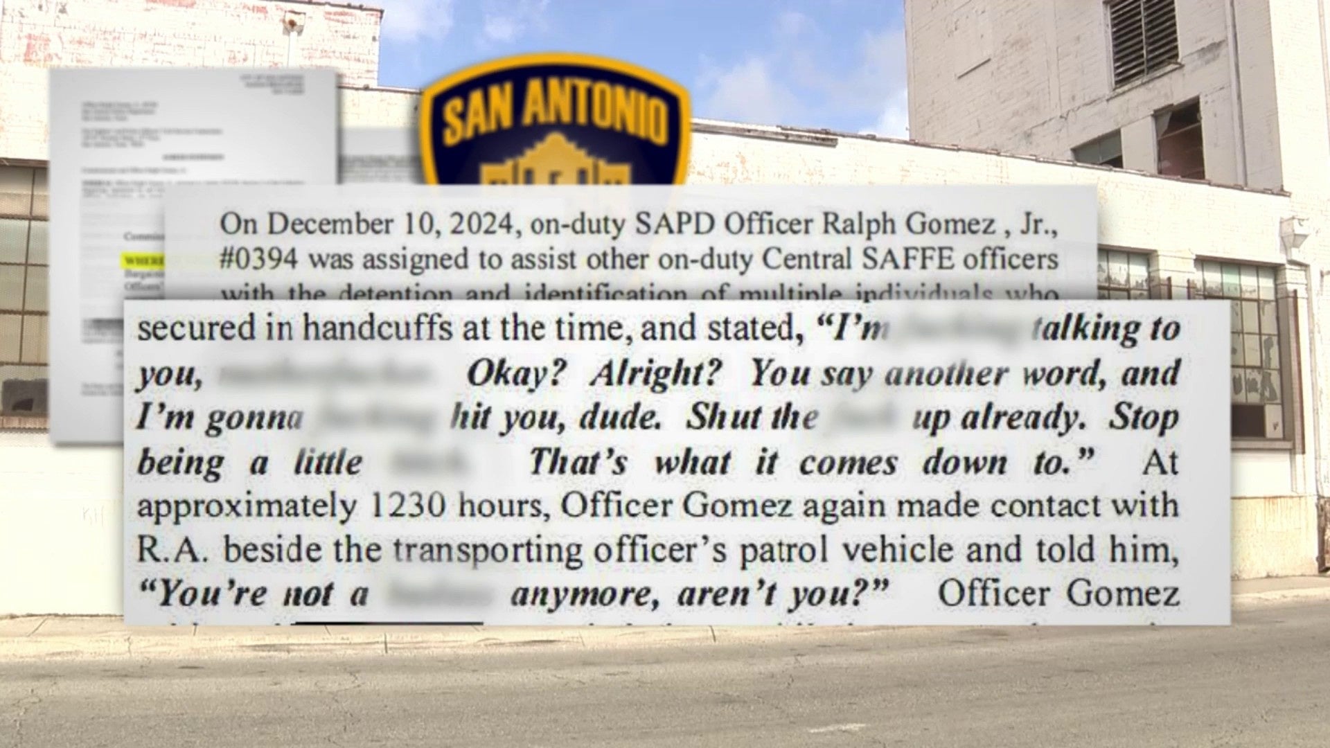 ‘Shut the f— up’: SAPD officer suspended after pulling handcuffed man’s hair, records show ‘Shut the f— up’: SAPD officer suspended after pulling handcuffed man’s hair, records show