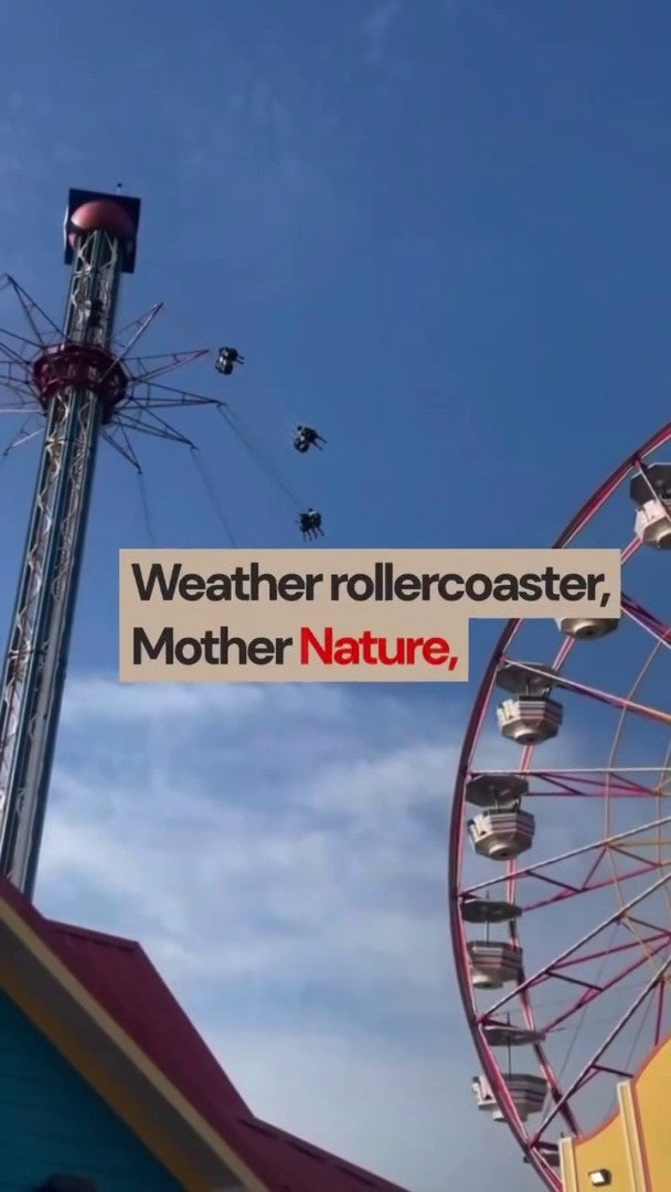 Weather Rollercoaster: From the 80s Today to the 60s Tomorrow